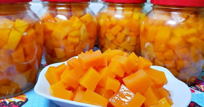 И 20 банок будет мало! Сочный манго из тыквы на зиму, вкусно и полезно