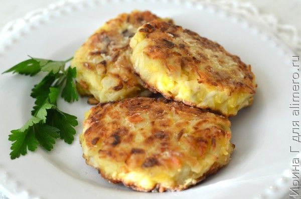 Рецепт безумно вкусных капустных котлетх с плавленым сыром
