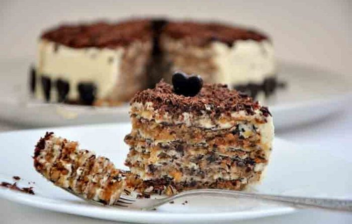 Ореховый торт почти без муки. Рецепт привезен из Италии