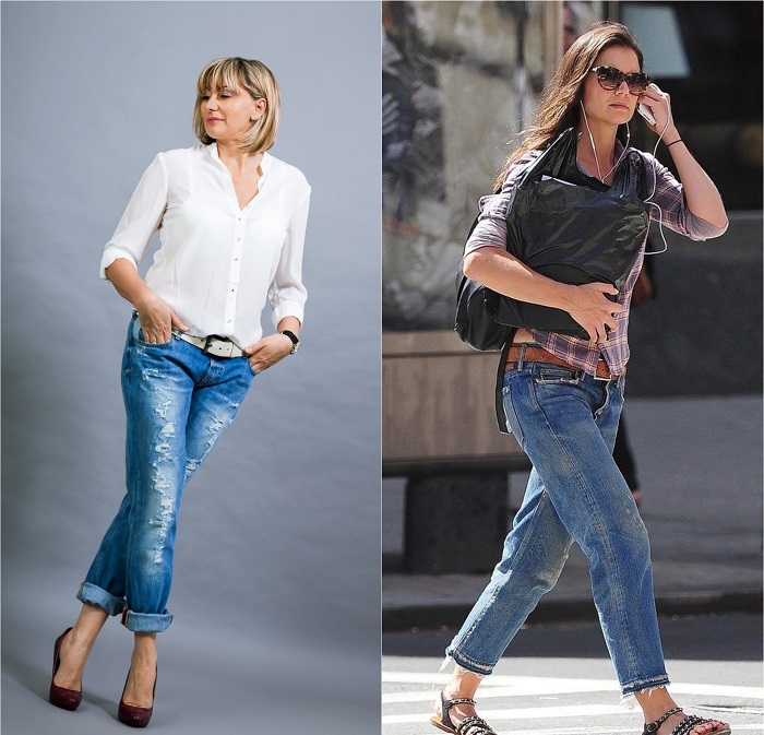 Рваные джинсы для женщин после 50 лет фото